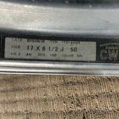 １７インチ6.５J４穴ホイール4本の画像