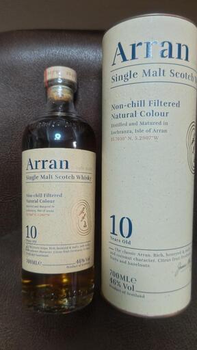 酒　ウイスキー　arran 10年