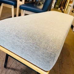 《売約済》【武蔵小山店】【～4/14限定SALE！店内全品20%お値引き！】　  unico ウニコ FUNEAT bench backrest ファニート ベンチ バックレスト ソファ アームレス オーク おしゃれ 北欧スタイル (検索 北欧 ダイニング　ソファダイニング　ベンチ　アイアン　ナチュラル　ソファー　の画像