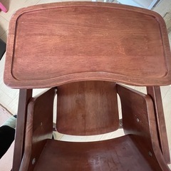 【決まりました】ハイチェア ベビーチェア テーブル付き ベルトあり KATOJI の画像