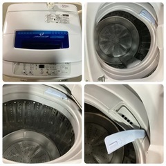 d2455 Haier 全自動電気洗濯機 SPRIL AIR DRY JW-K42M  容量4.2kg 2017年製の画像
