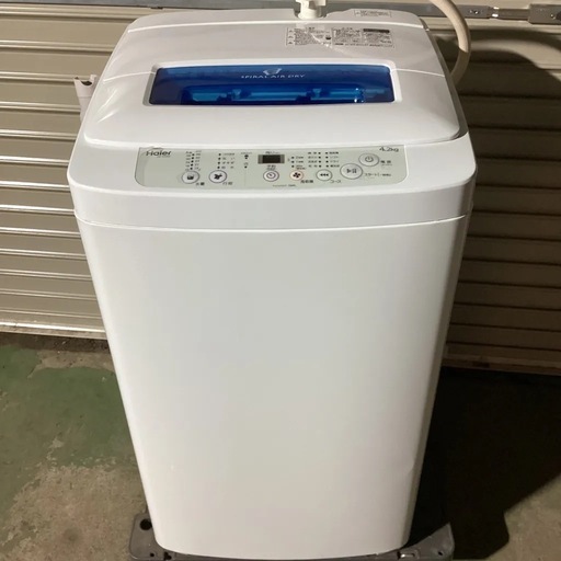 d2455 Haier 全自動電気洗濯機 SPRIL AIR DRY JW-K42M  容量4.2kg 2017年製