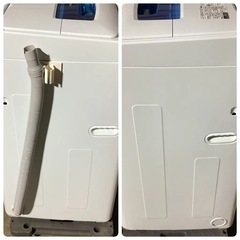 d2455 Haier 全自動電気洗濯機 SPRIL AIR DRY JW-K42M  容量4.2kg 2017年製の画像