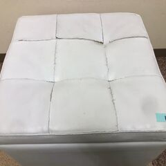 【無料・リメイク向け】スツール　白　330×330×330mm　＜１＞の画像