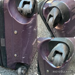 スーツケース　紫色　パープルの画像