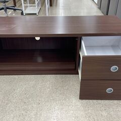 店長値引き！！★ジモティ割あり★ TJ10995  TV台 茶 H41×D43×W120 クリーニング済みの画像