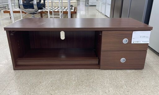 ★ジモティ割あり★  TV台 茶 H41×D43×W120 クリーニング済み TJ10995