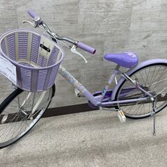 ★ジモティ割あり★  子ども用自転車 24インチ 紫 クリーニン...