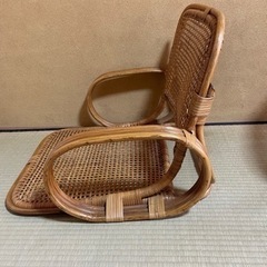 ラタン製　座椅子　昭和レトロ　2個セットの画像