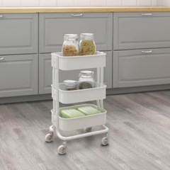 ＩＫＥＡ/イケア RASHULT/  中古 ワゴンホワイトの画像