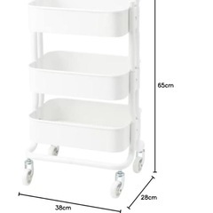 ＩＫＥＡ/イケア RASHULT/  中古 ワゴンホワイトの画像