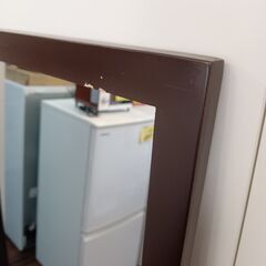 スタンドミラー　ブラウン　スリム　鏡　姿見　サイズ（約）幅30×奥3×高150　　■近隣配送無料 買取GO‼　栄和店の画像