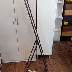 スタンドミラー　ブラウン　スリム　鏡　姿見　サイズ（約）幅30×奥3×高150　　■近隣配送無料 買取GO‼　栄和店の画像