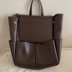 プチプラのあや/ダークブラウン2WAYリュック/26日までのお支...