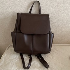 プチプラのあや/ダークブラウン2WAYリュック/26日までのお支払いで100円引の画像