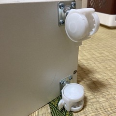 ⑧収納ケース　ホワイト　調整可能　キッチン収納　トイレ収納　　キャスター付の画像