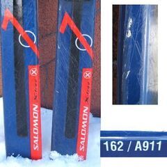 162cm カービングスキー 2点セット　板 サロモン X-free7 ブルー 青　ビンディング LOOK XR6.0 約270～305mm（アウトソール値）　特価！ スキー SALOMON 　☆ PayPay(ペイペイ)決済可能 ☆ 札幌市 豊平区 平岸 平岸店の画像