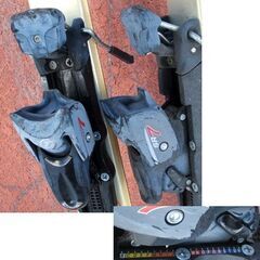150cm カービングスキー 2点セット　板 ロシニョール　e EDGE ジュニア ホワイト 白系　ビンディング チロリア SR7 約270～350mm（アウトソール値） 特価！ スキー ROSSIGNOL　☆ PayPay(ペイペイ)決済可能 ☆ 札幌市 豊平区 平岸 平岸店の画像