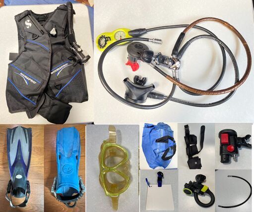 ダイビング器材一式　スキューバダイビング器材いろいろ