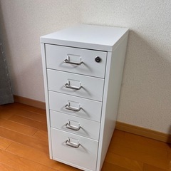 デスクワゴン　白　美品