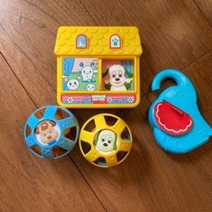 わんわんの音が出るおもちゃなど