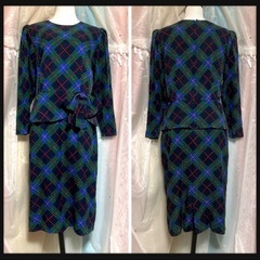 ꒰Jujin Plaxa COUTURE꒱マルチチェック柄ワンピ...