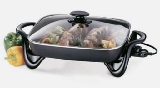 【新品未使用】Presto 電気スキレット ガラス蓋付き