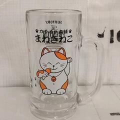 0222-050 まねきねこ　ジョッキ大　プレミアムモルツコラボ