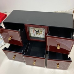 ☆値下げ☆A2502-704 STYLISH 時計付きミニチェスト 動作確認済み 未使用の画像