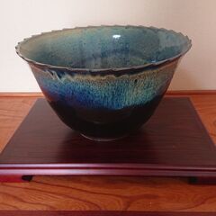 作家もの美品の鉢で和の模様替えに！