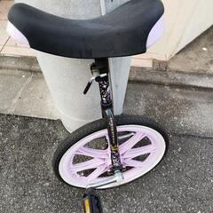【美品】一輪車　18インチ　キューティーガール　パープルの画像