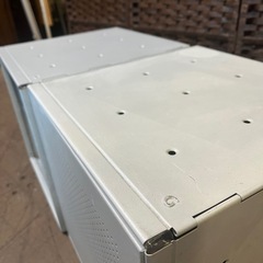 【武蔵小山店】 Graepel High Tech インダストリアル　スチール　ボックス　BOX 収納　ストレージ　storage セット　蓋付き　2点　棚　箱　検）　ビンテージ　レトロ　の画像