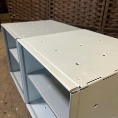 【武蔵小山店】  Graepel High Tech インダストリアル　スチール　ボックス　BOX 収納　ストレージ　storage セット　2点　棚　箱　検）　ビンテージ　レトロ　の画像