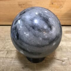 【FU1956】★天然石 水晶玉 グレー 占い 堺市 深井 【ジ...