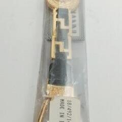 【美品/希少】VERSACE　♦ヴェルサーチ ♦キーリング♦ キーホルダー♦メドゥーサ♦ゴールド♦ブラックレザー♦未使用に近い　の画像
