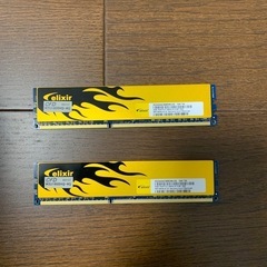 elixir W3U1600HQ-4G 4GB×2 DDR3 メモリ