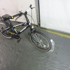 E93★円★整備済み 中古子供自転車 ブリヂストン　クロスファイヤー　ブラック【18インチ 】の画像