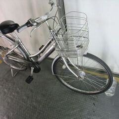 E98★限定特価　整備済み★ブリヂストン　アルベルト　シルバー★ 中古自転車 【26インチ 】 前後タイヤ新品です(*^▽^*)の画像