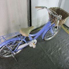 E100　★15800円★整備済み 中古子供自転車 LEDオートライト　ブルー【20インチ 】の画像