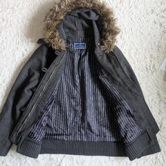 the emporium フード付きコート　モッズコート　グレーの画像