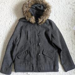 the emporium フード付きコート　モッズコート　グレーの画像