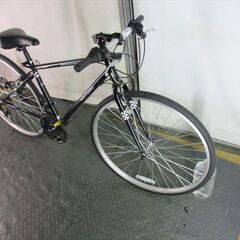 E102★　17800円★整備済み スポーツ中古自転車 ほぼ新品　ブラック　３×6段　42ｃｍ【クロスバイク】の画像