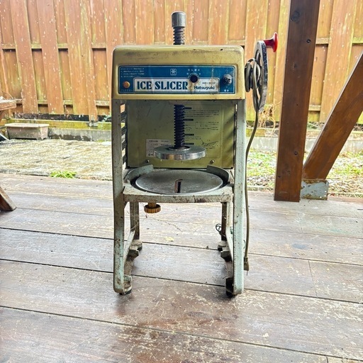 【ジャンク品】初雪氷削機 HF-300 業務用かき氷機 レトロ