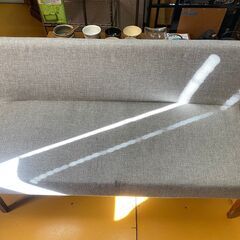 2人掛けソファ　グレーの画像