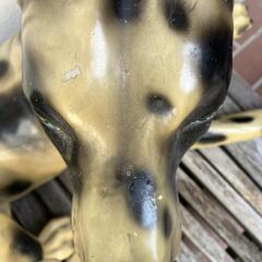 引っ越しのため急ぎます!犬のオーナメント 黒金斑点の画像