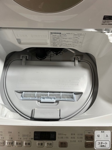 D0475 シャープ洗濯機乾燥機21年5，5kg