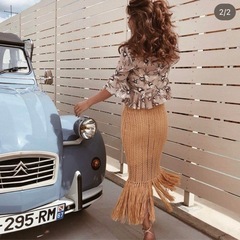 eimyistiore エイミーイストワール　フリンジスカート　レディーススカートの画像