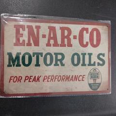 🔶新品未使用‼️EN-AR-CO MOTOR OILS ブリキ看...