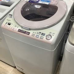 全自動洗濯機 SHARP ES-TX830-P 8.0kg 4.5kg 2014年製 入荷致しました！