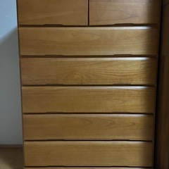 【2/24〜27まで】天然木 桐たんす80幅6段　80×40×111cmの画像